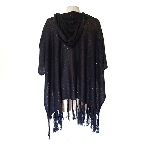 Steve Madden Medallion Brushed Topper Kimono Indie Sleeze Fringe Boho Hippie - Picture 5 of 8